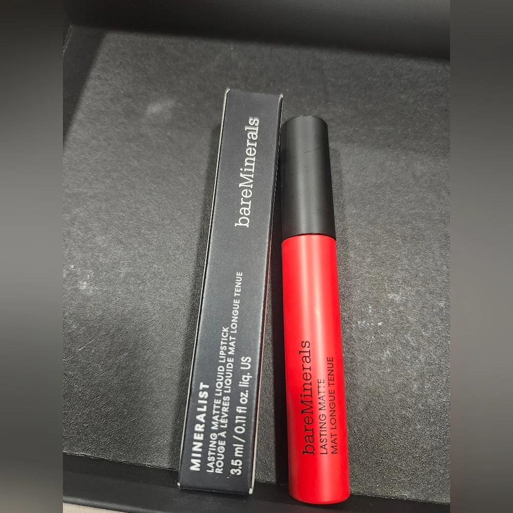 bareMinerals Red Matte Lipstick Long Lasting Daring Shade