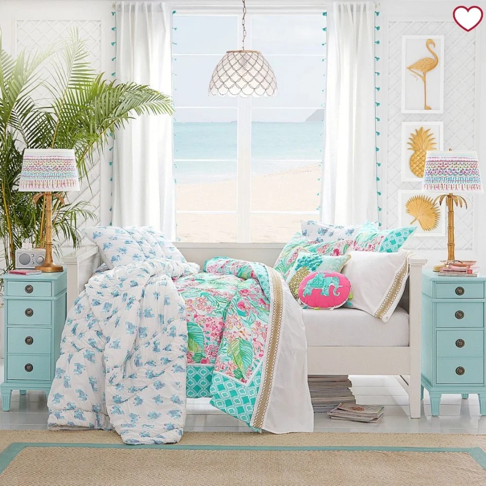 Lilly Pulitzer comforter and sheet set