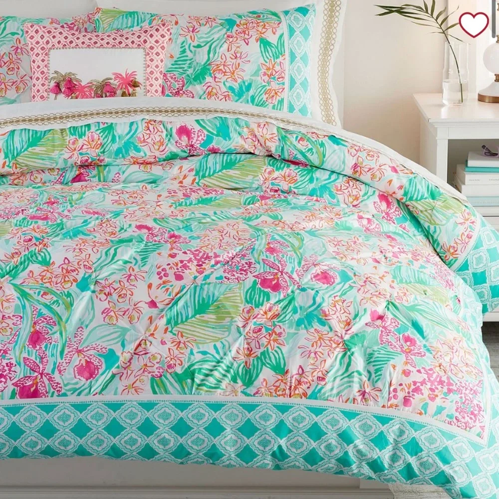 Lilly Pulitzer comforter and sheet set
