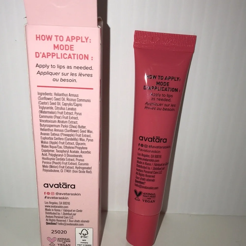 Avatara Juicy Water Mellow Clear Lip Jelly Clear NEW