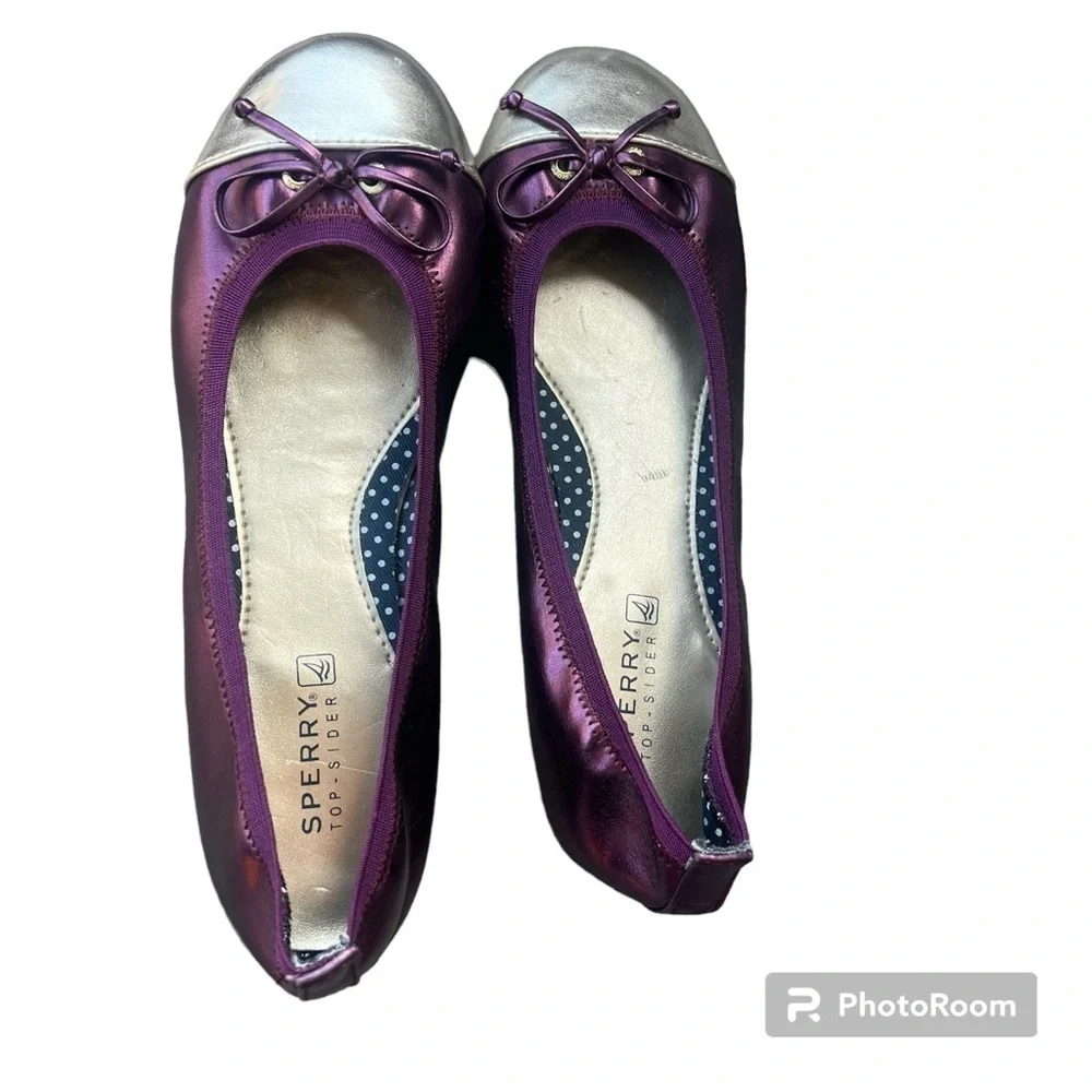 Sperry purple leather