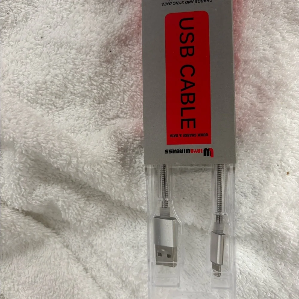Silver USB Cable