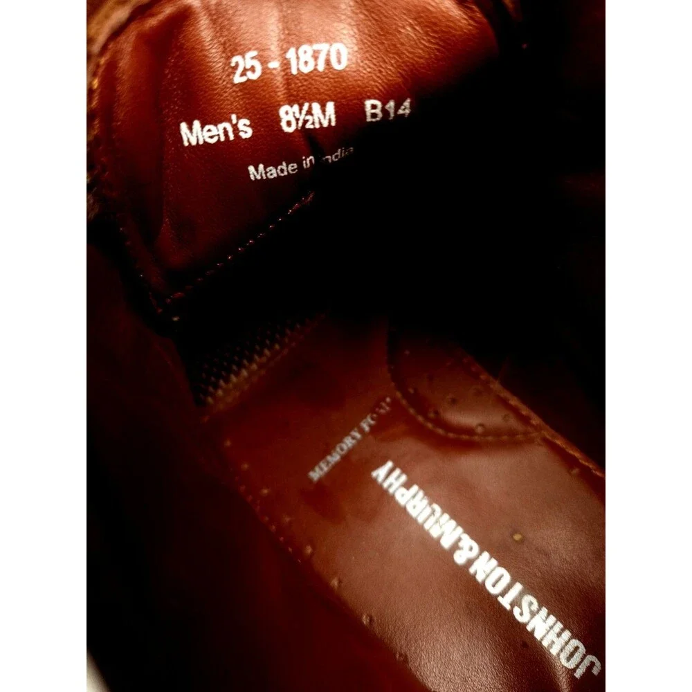 Johnston & Murphy crepe boots