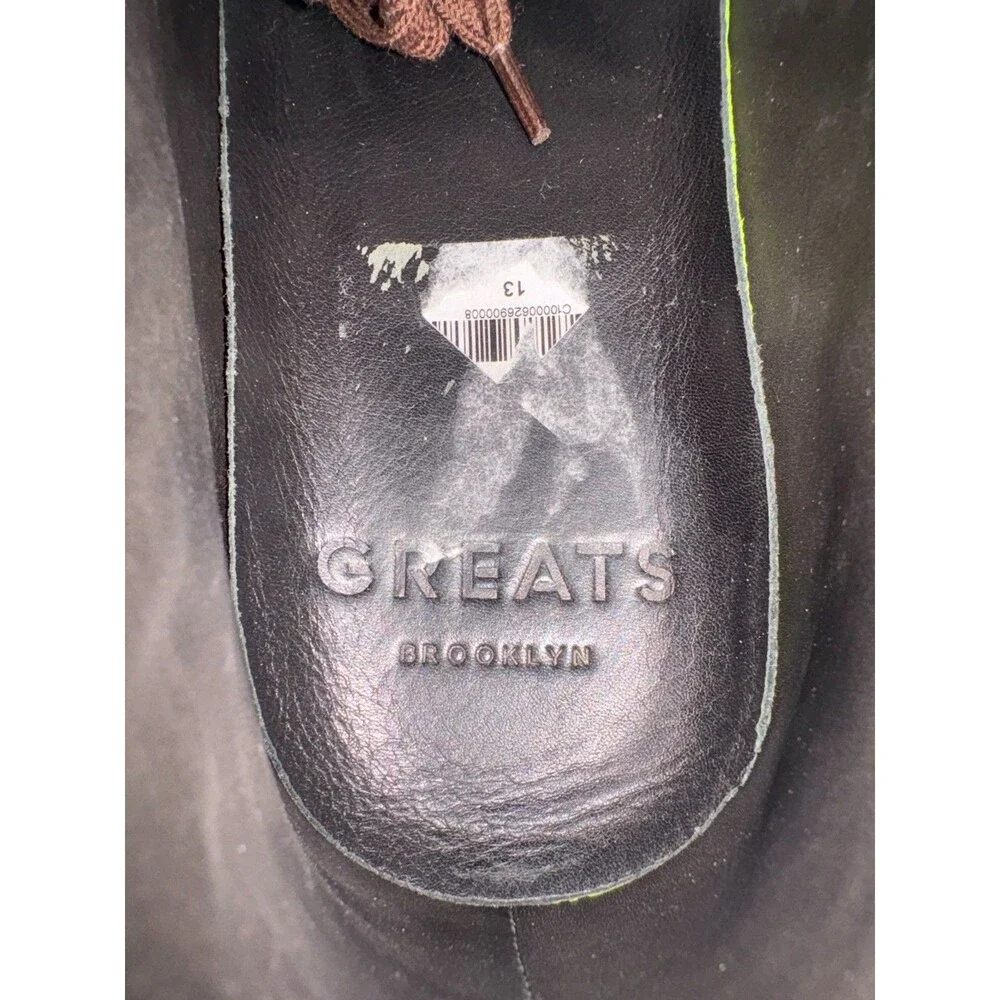 Greats Brooklyn $190 Men's Waterproof Chukka Boots Size EU 46 US 13 Leather EUC