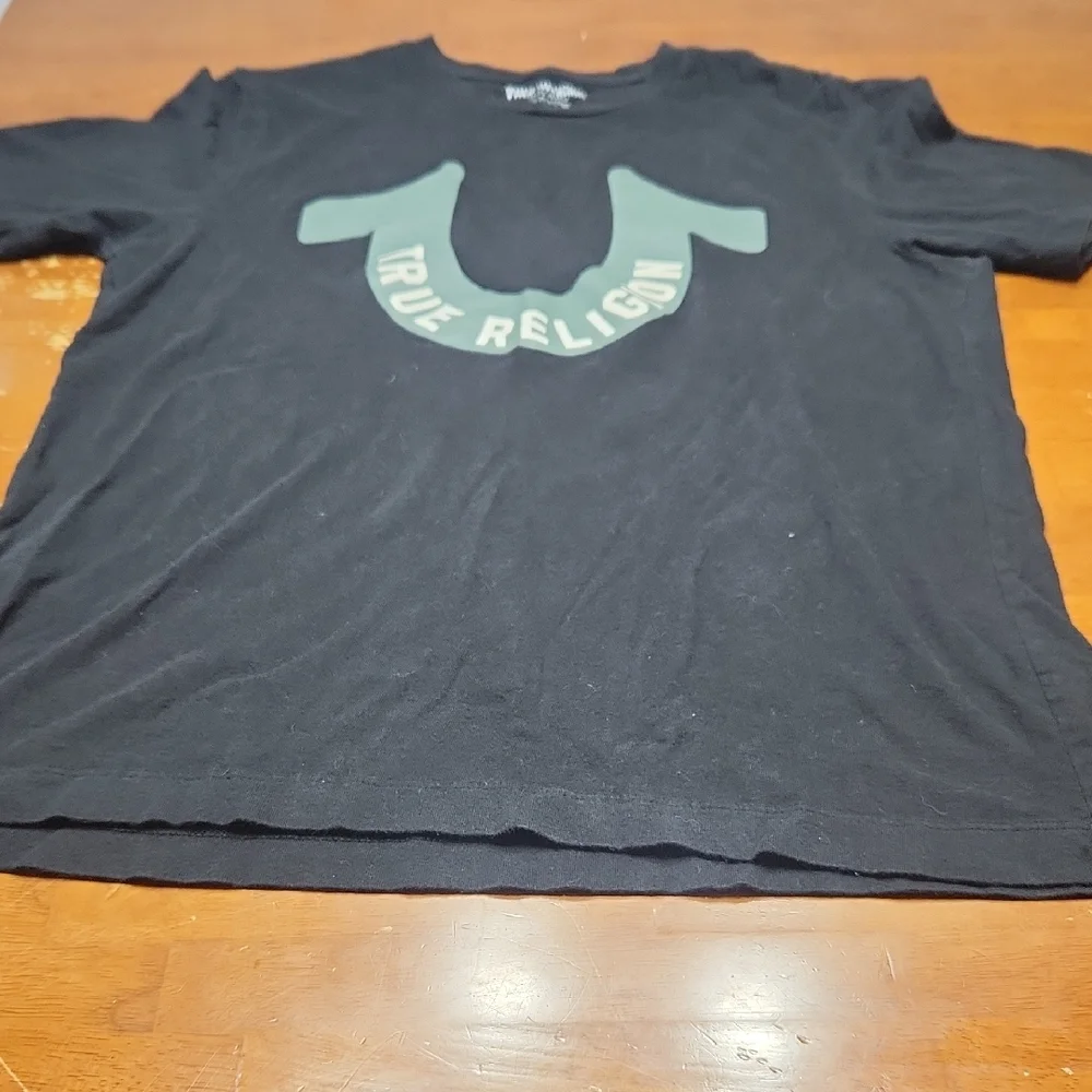 True Religion Black Short Sleeve Tee