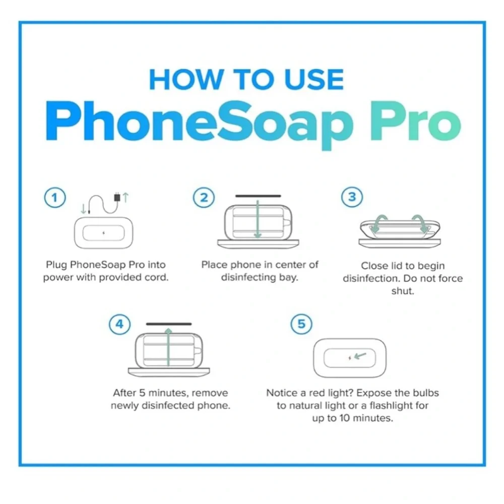 Phone Soap phone charged uv