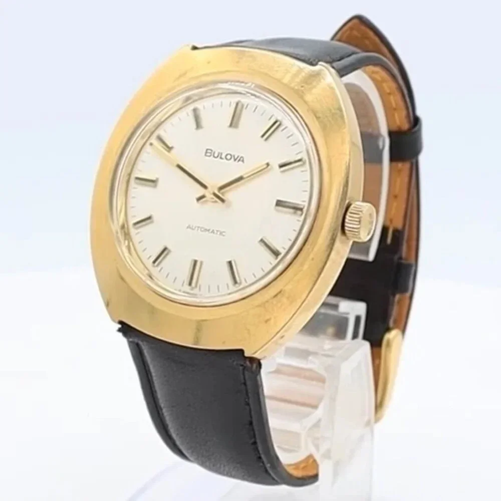 Vintage 1972 Bulova 7288 Sunburst Men's Micro Rotor Automatic Wristwatch 12EBA