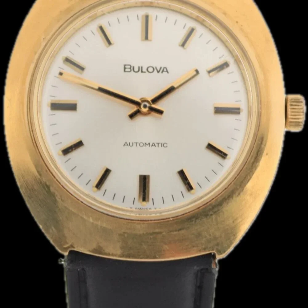 Vintage 1972 Bulova 7288 Sunburst Men's Micro Rotor Automatic Wristwatch 12EBA