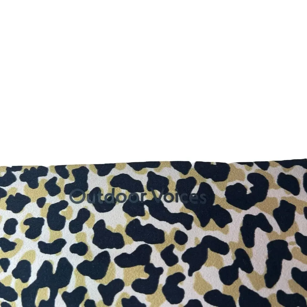 Outdoor Voices Leopard Print Bike Shorts Zoom 10 inch Athletic Workout Sz S
