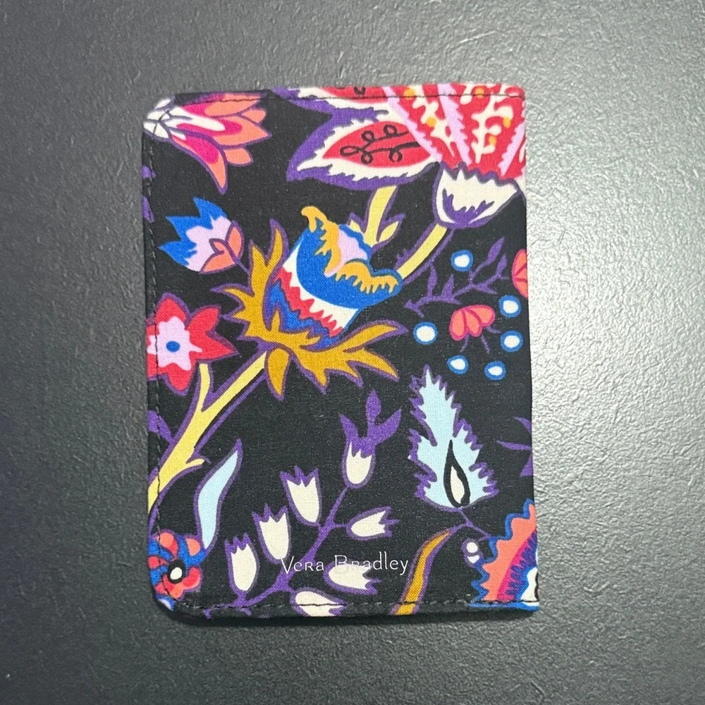 Vera Bradley Floral Passport Holder - Black