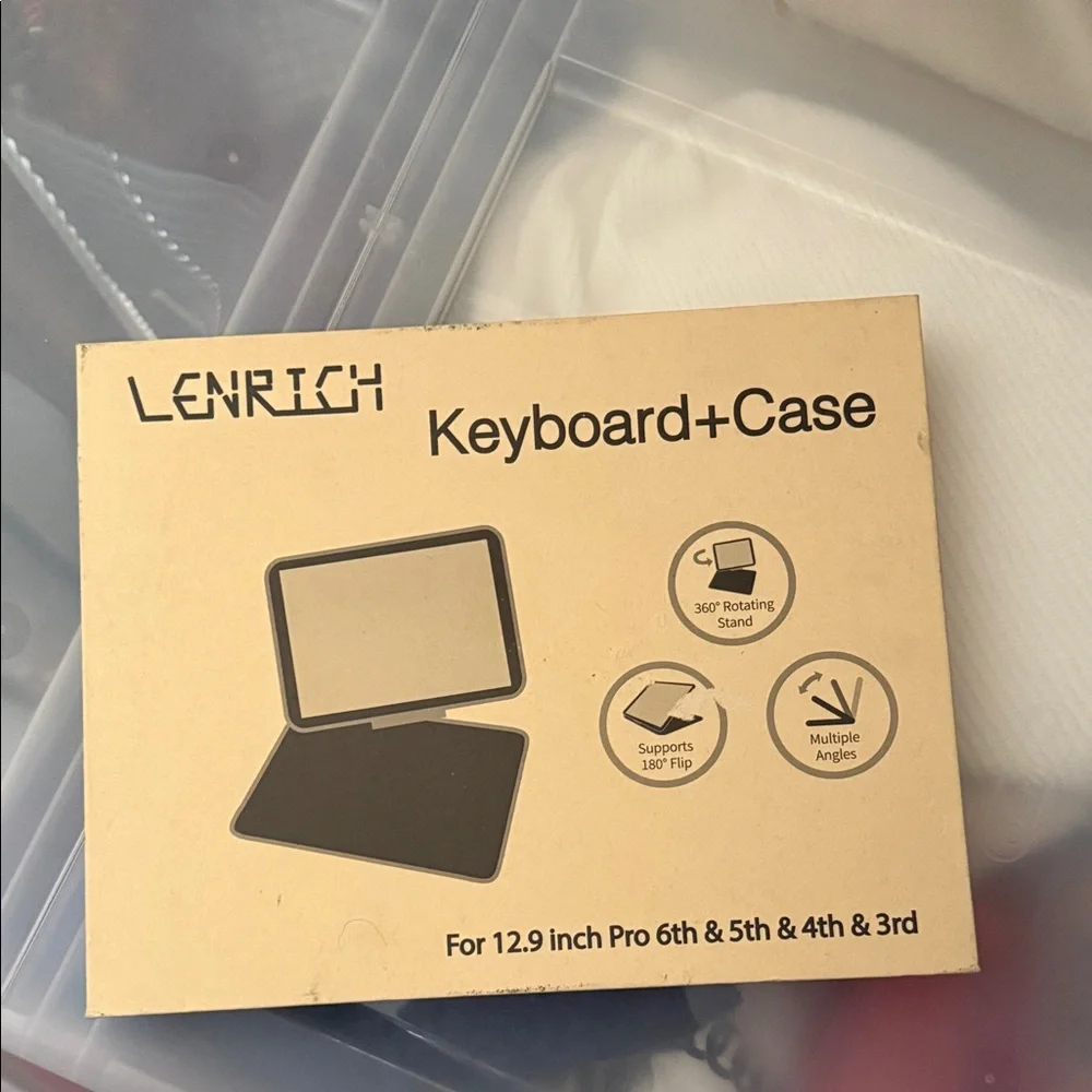 Black Tablet Keyboard Case for 12.9 inch Pro