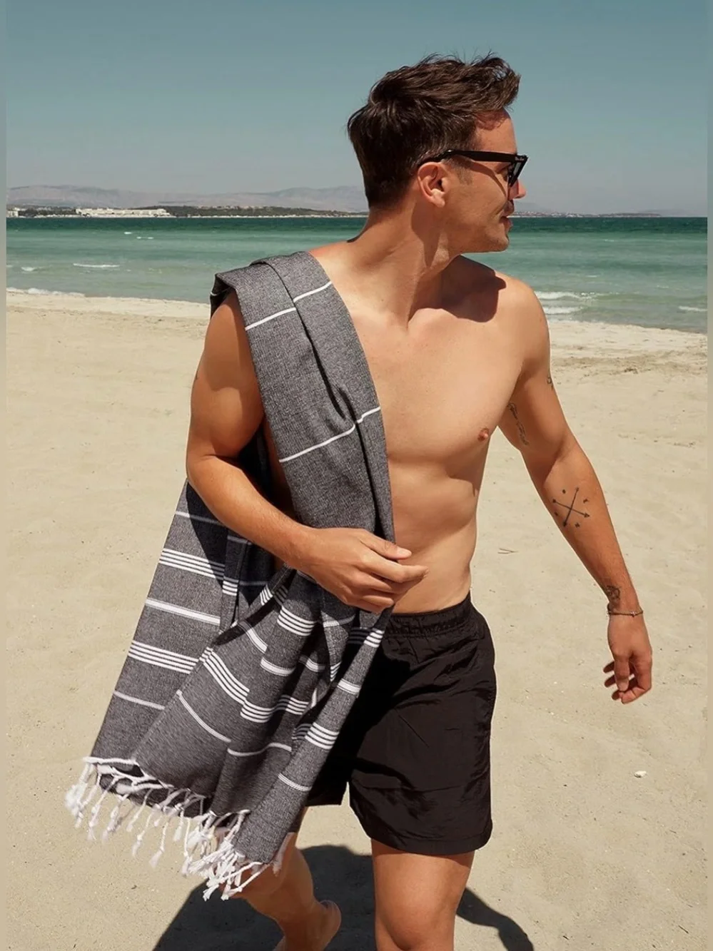 BAY LAUREL Turkish Beach Towel- set of 2