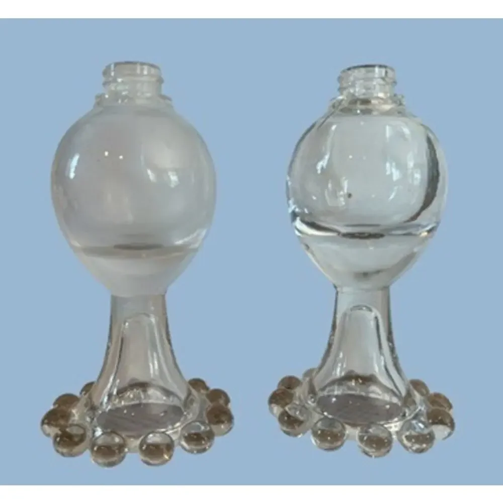 Vtg Imperial Candlewick Clear Glass Mini Vase Salt Pepper Bottle Retro Alchemist