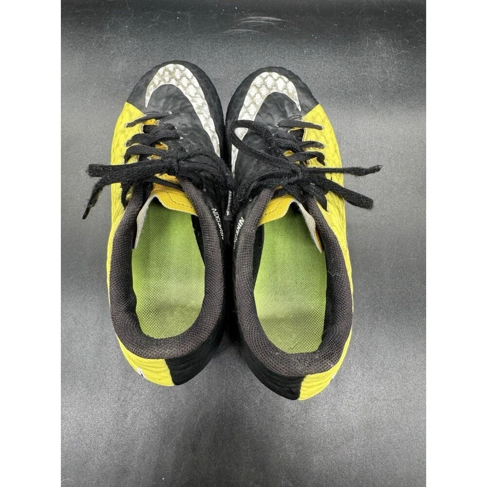 Nike Hypervenom Phelon 3 FG Soccer Cleat Youth Size 2.5Y Black/Yellow GUC