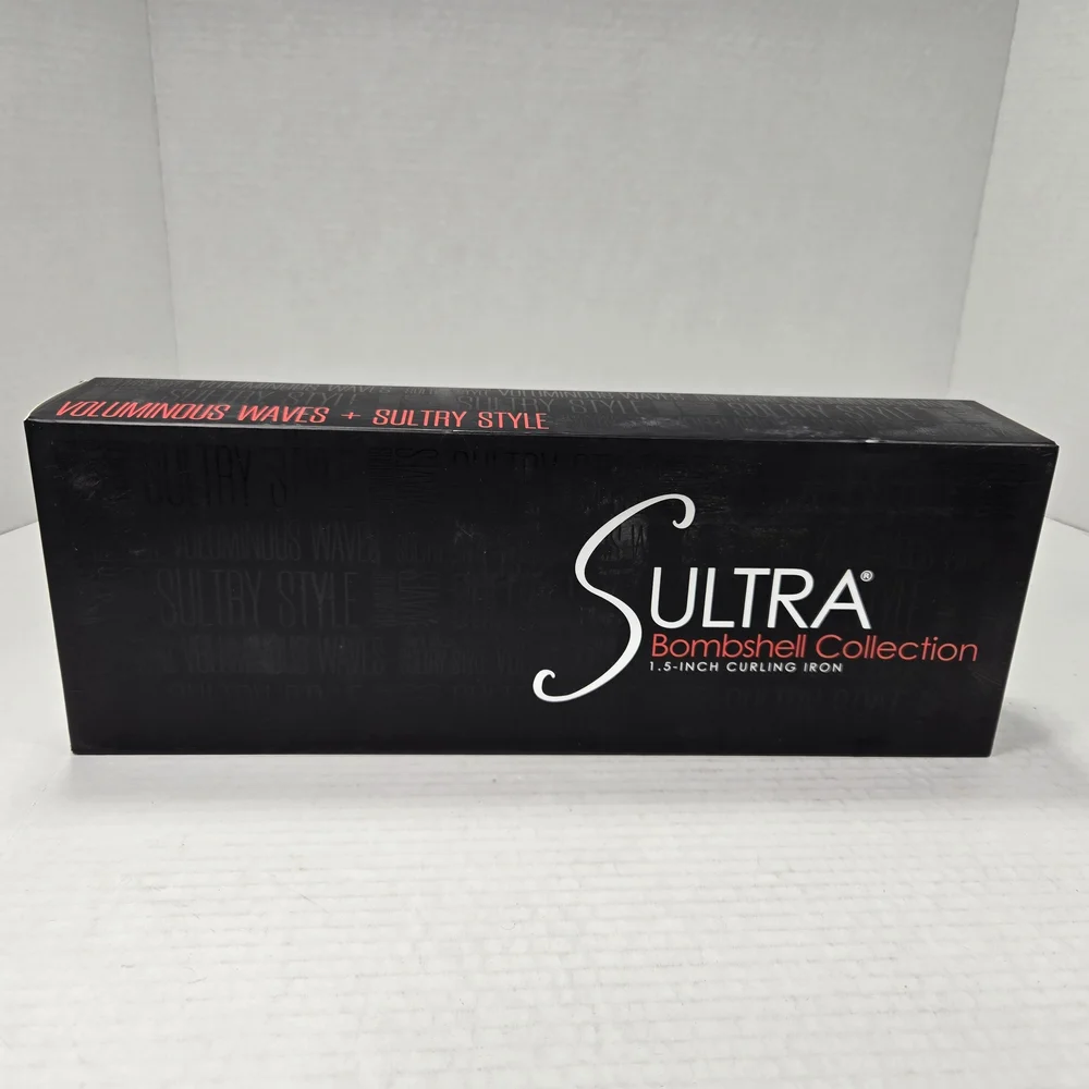 Sultra Bombshell Collection 1.5 Inch Black Curling Iron