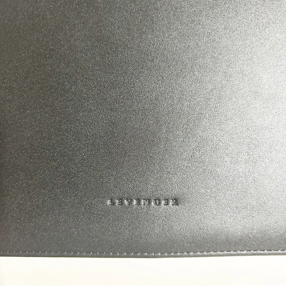 Levenger black leather