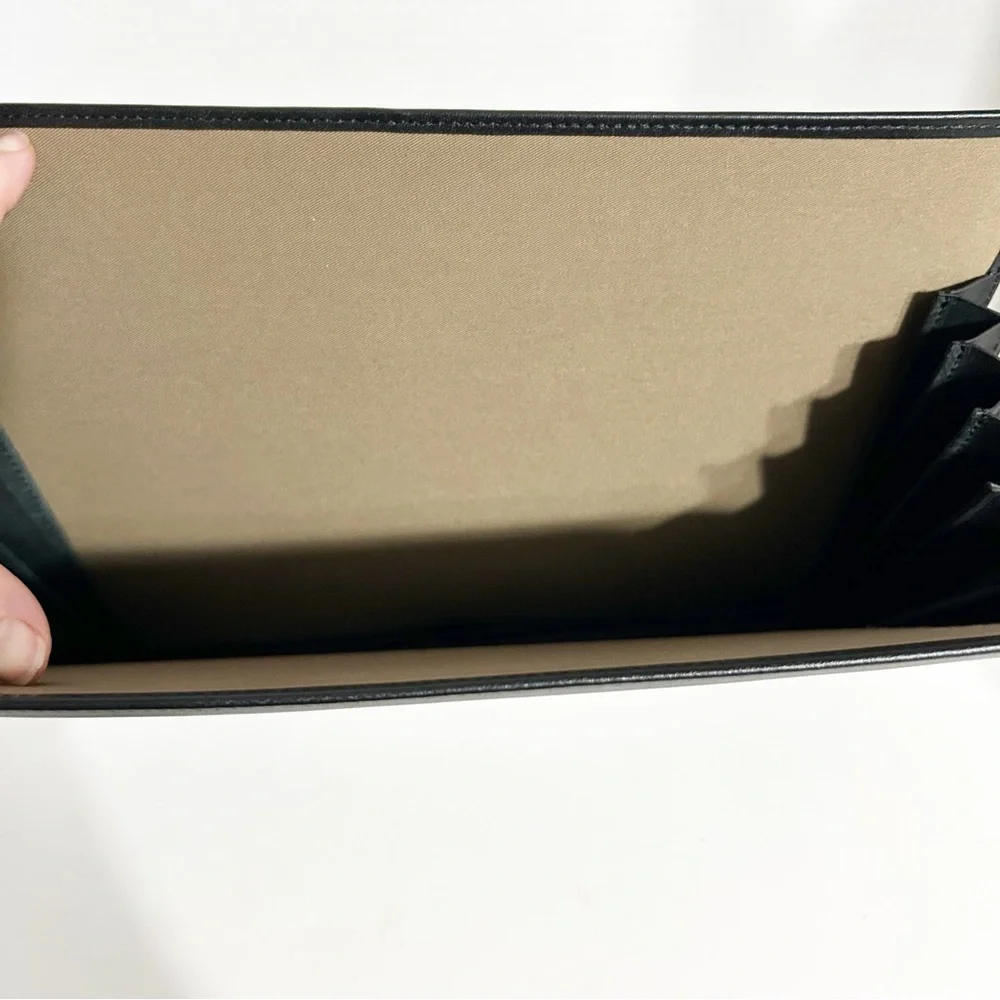 Levenger black leather