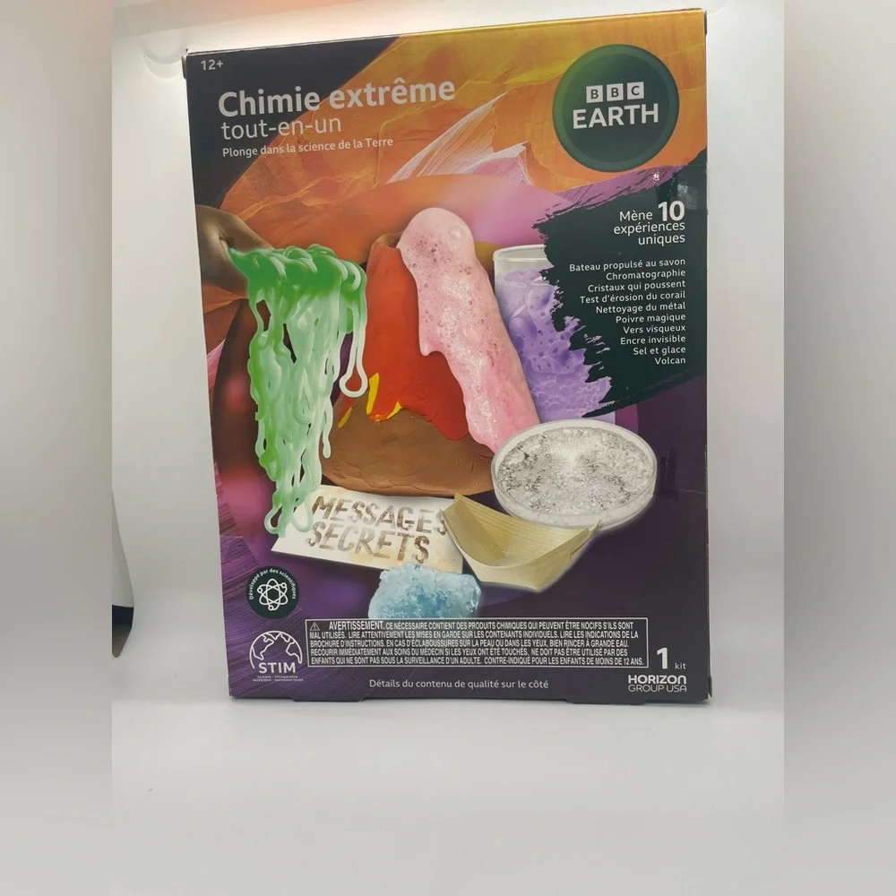 BBC Earth Extreme Chemistry Kit Stem Science Learning Kids New School Fun Learn