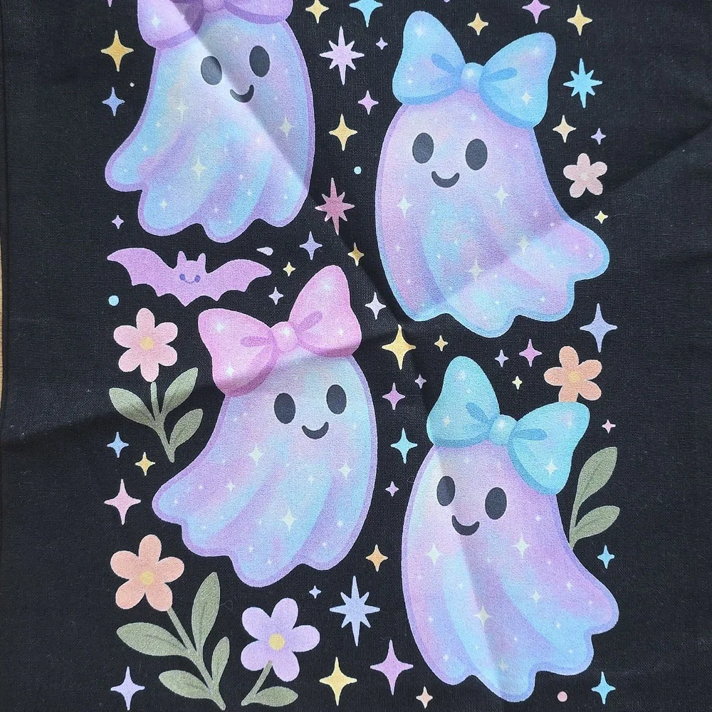 Cute Ghost Tote Bag with Bows For Trick Or Treat
