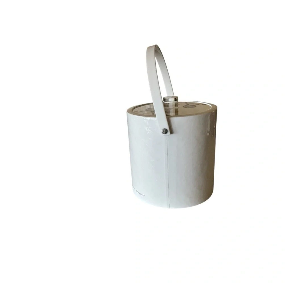 Morgan Designs Bucket Brigade Tennis Themed White Ice Bucket Vintage Aesthetic