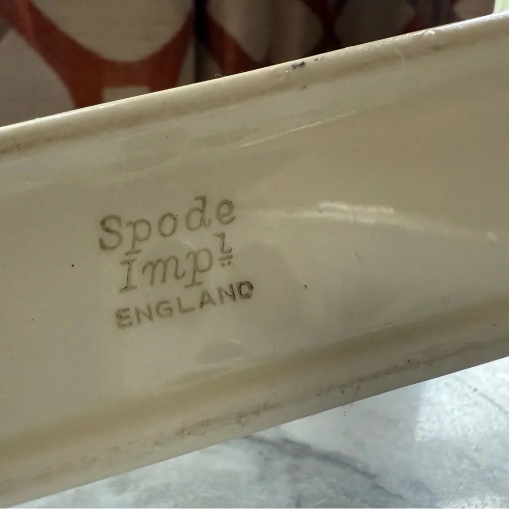 Spode Cream Ceramic Vanity Tray