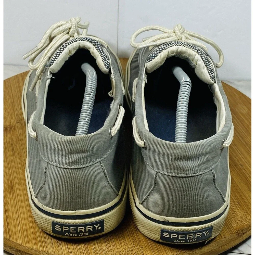 Sperry Halyard 2 Mens Size 12 0772830 Grey Casual Boat Shoes