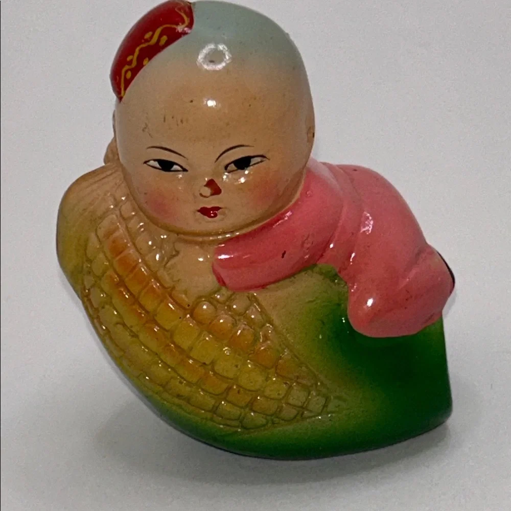 Adorable Vintage Wooden Pencil Sharpener Figurine Made in China