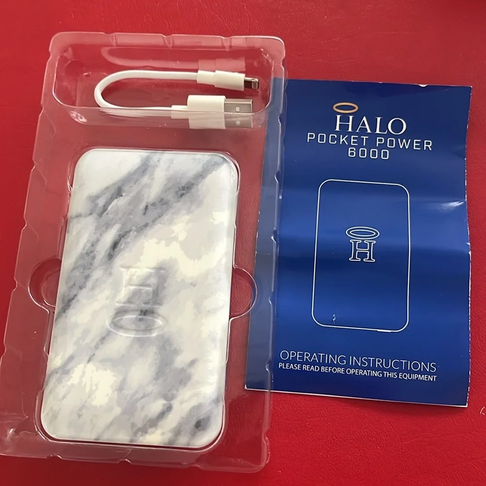 Halo Pocket Power HPP6000 6000mAh white grey
