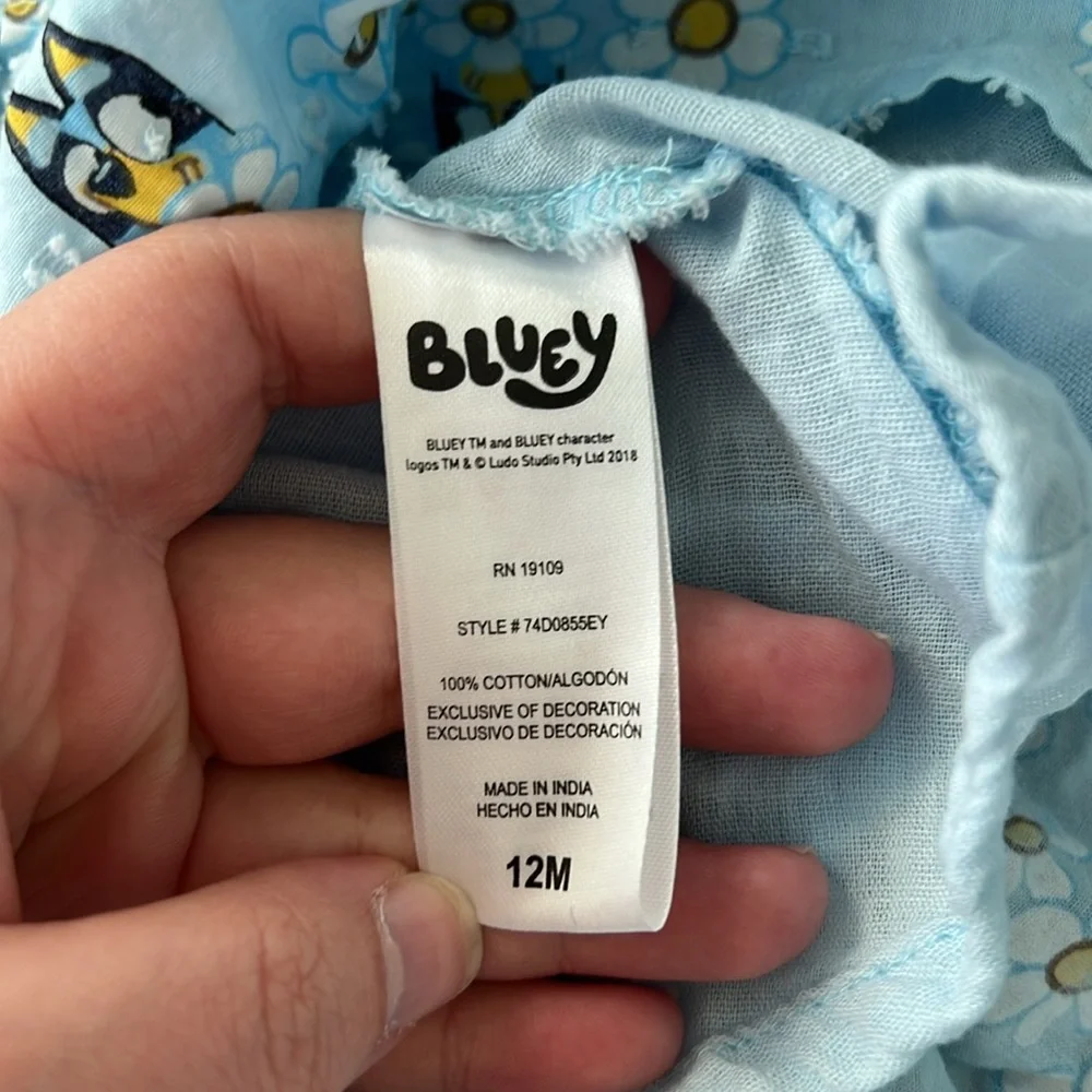 Bluey blue floral