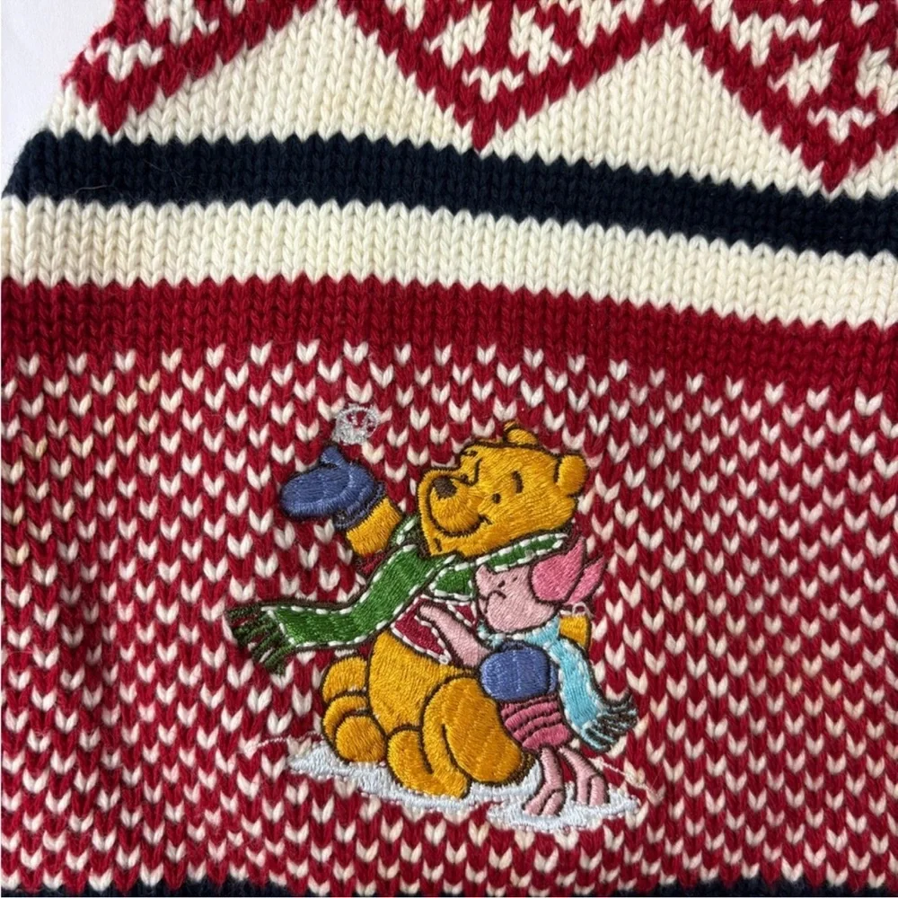 The Disney Store Winnie the Pooh Piglet Winter Hat Holiday Beanie Sz Small/Child