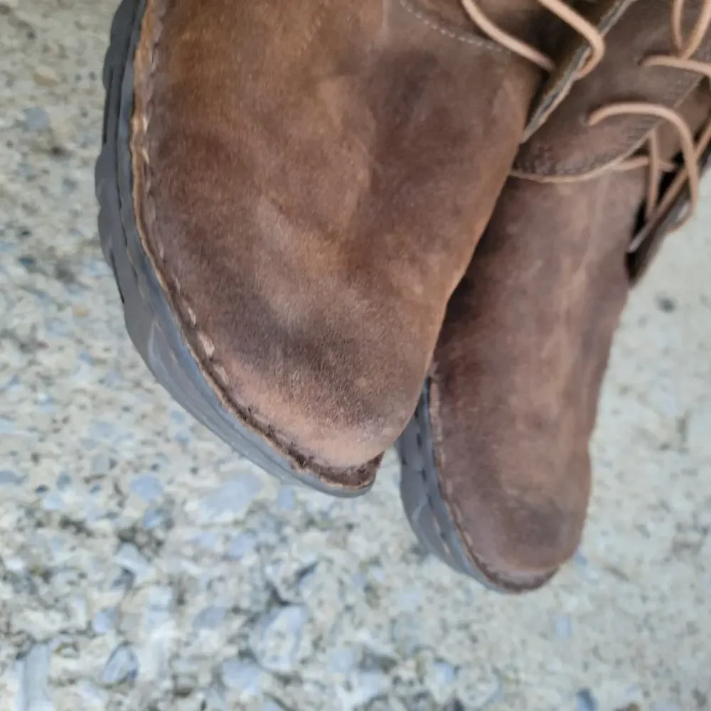 Skechers mens suede brown 62359 ankle chucca boots sz 13