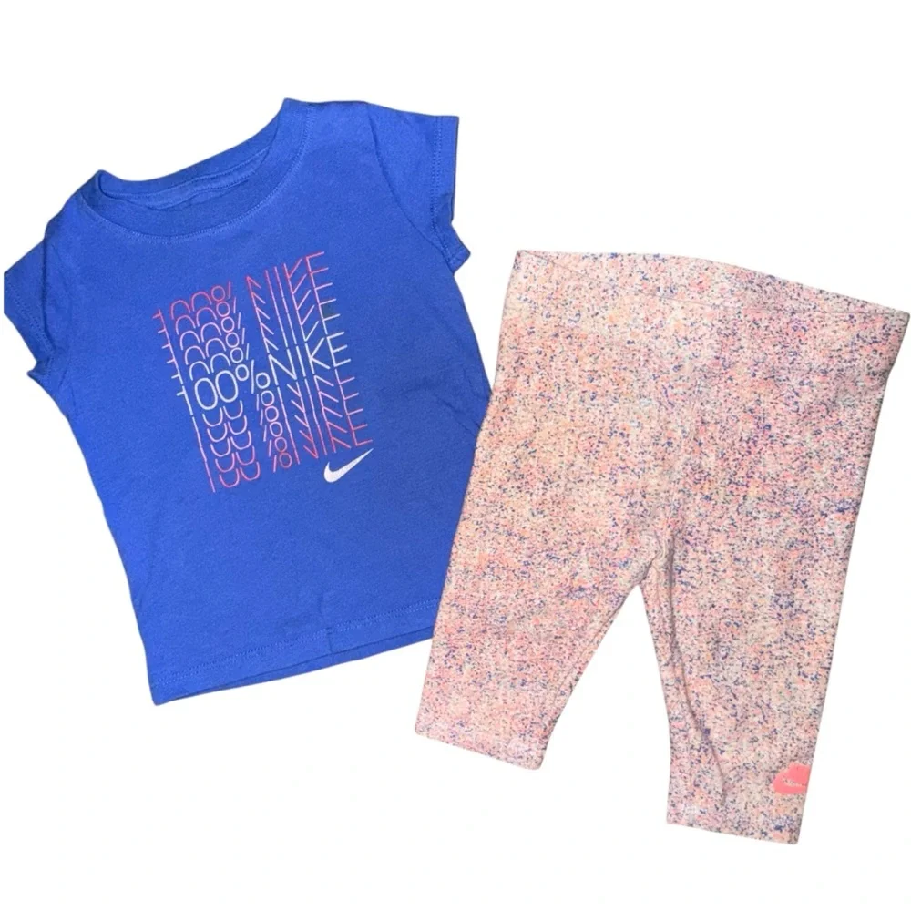 🎀3/$23🎀 Nike Kids Blue and Multicolor Matching Set