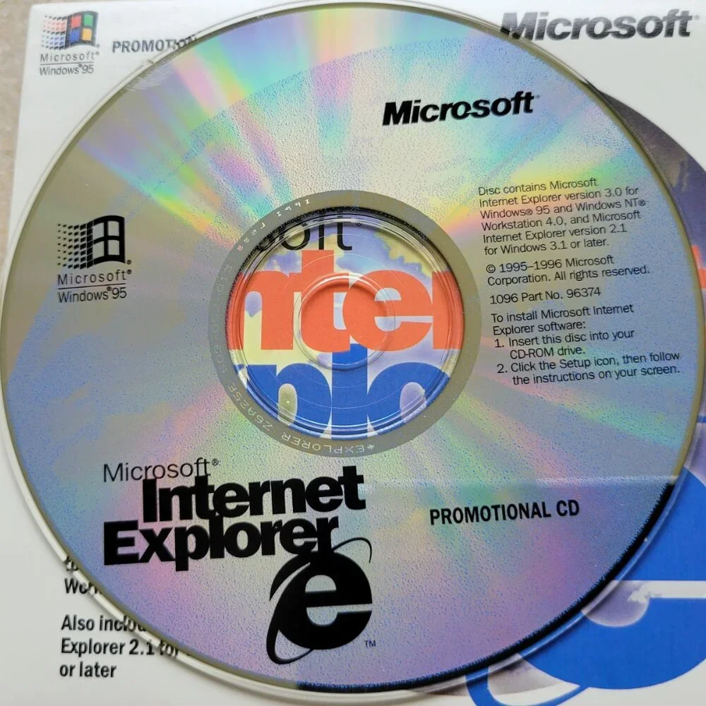 Vintage CD - Microsoft Internet Explorer, Version 3.0