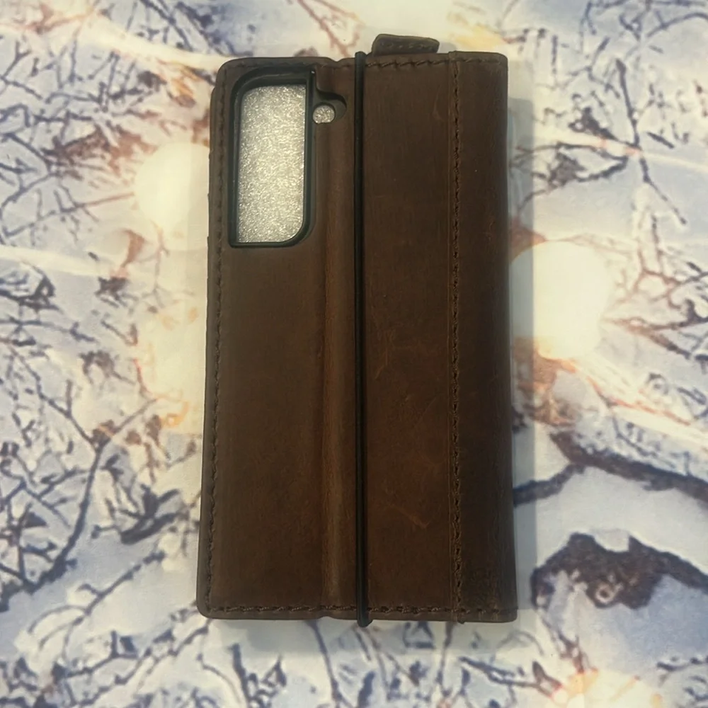 Genuine Vintage Brown Leather Davis Case NWOT