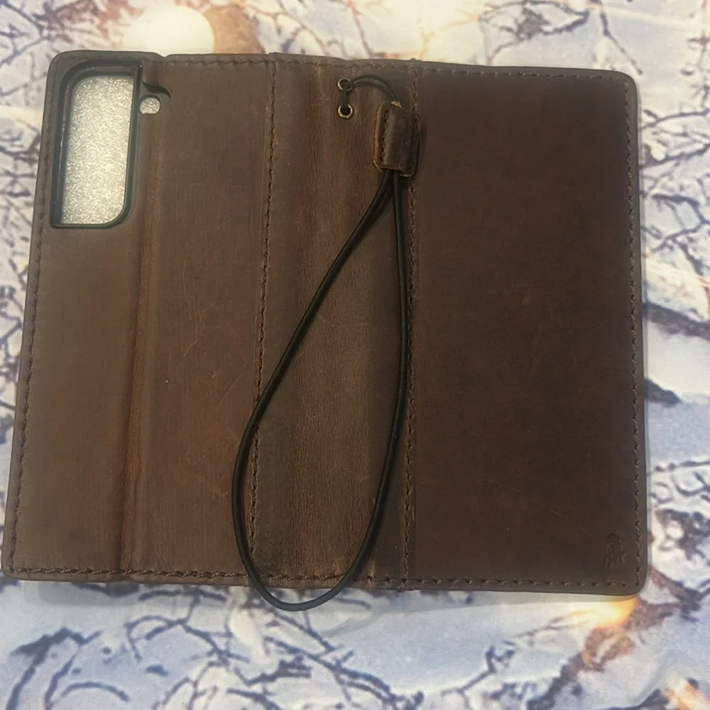 Genuine Vintage Brown Leather Davis Case NWOT
