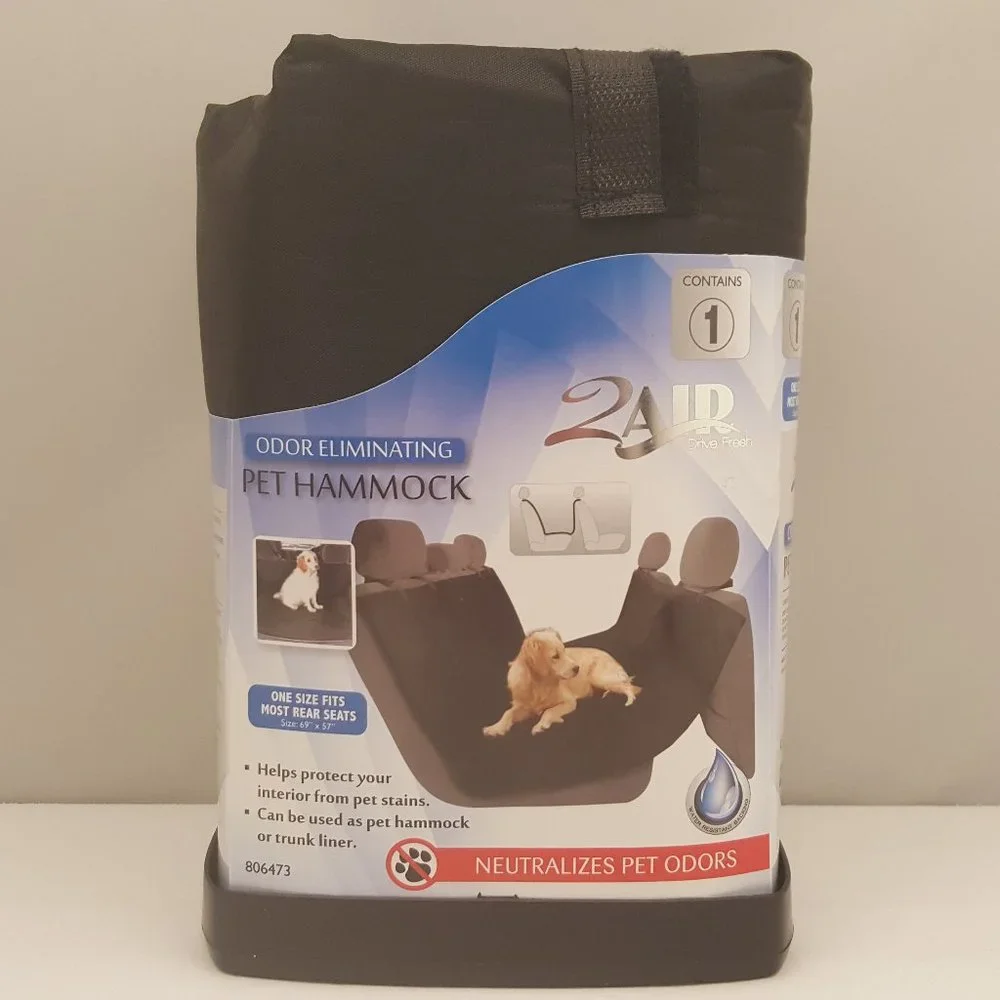 Odor Eliminating Vehicle Pet Hammock | 69 x 57 Fits MOST Rear Seats