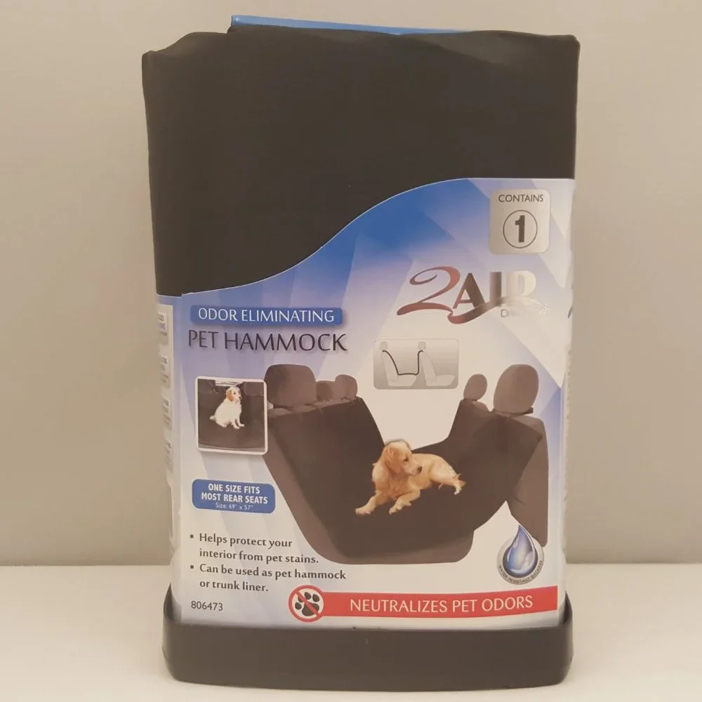 Odor Eliminating Vehicle Pet Hammock | 69 x 57 Fits MOST Rear Seats