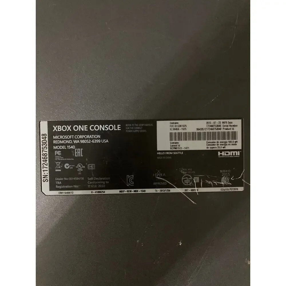 Microsoft xbox one