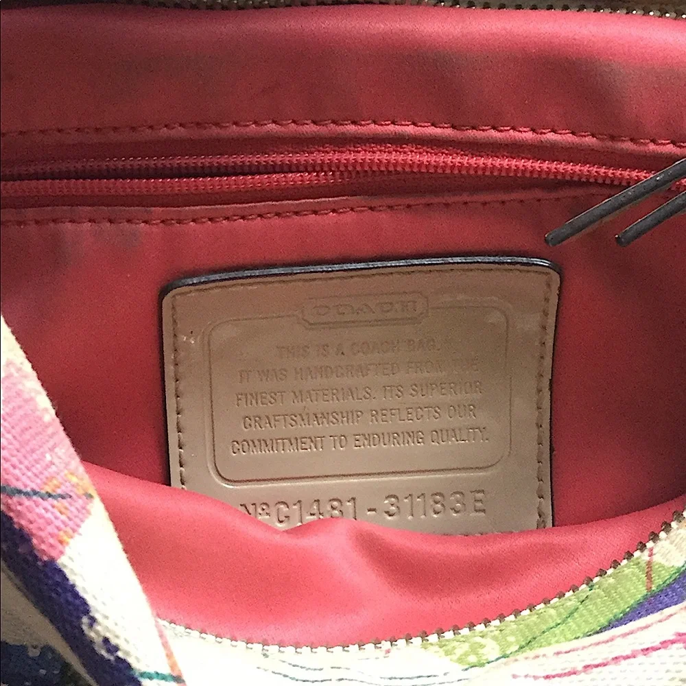 Coach multicolored shoulder bag
