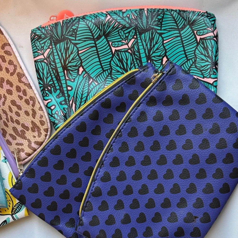ipsy Makeup Bags Collection 10 bags Vibrant Colors