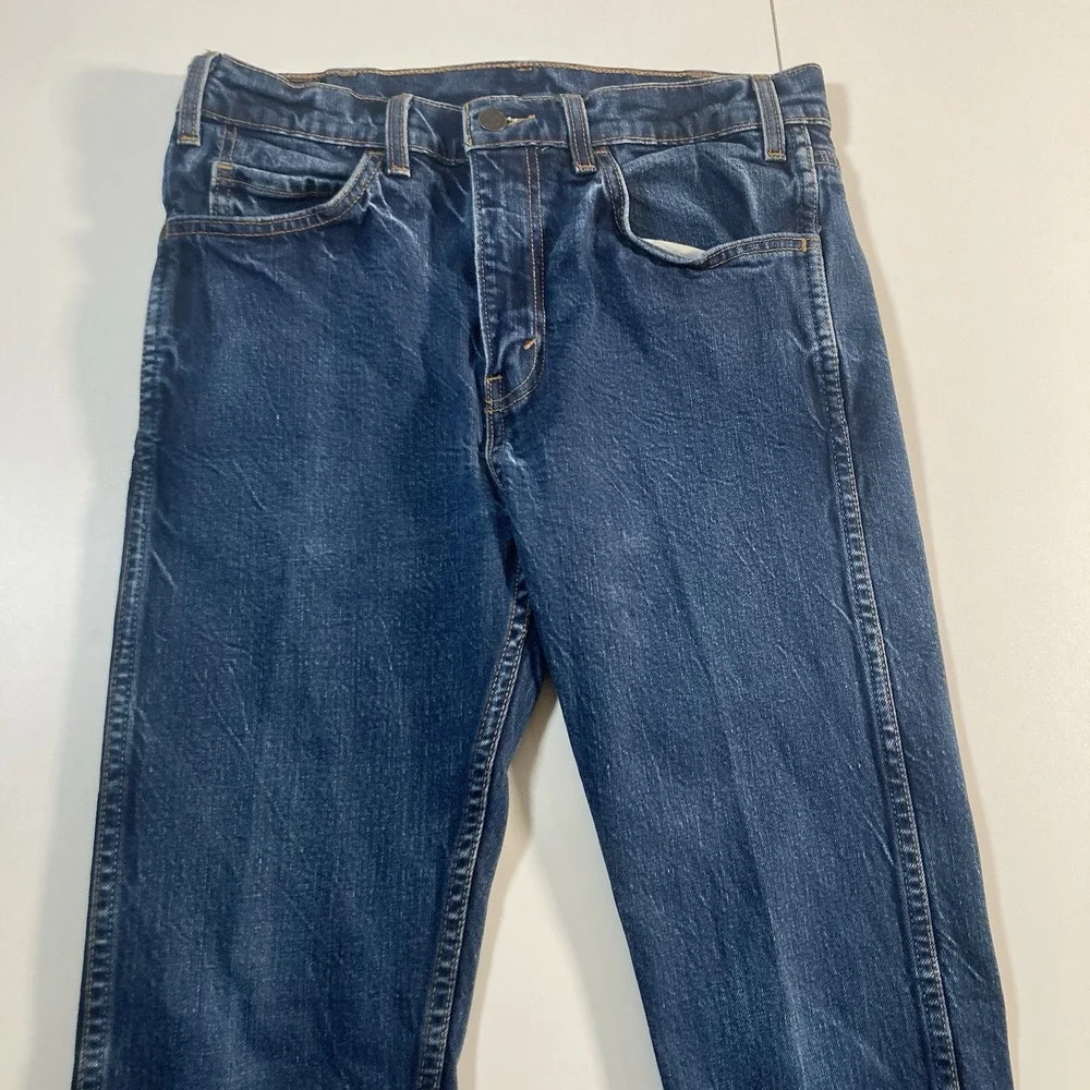 Levi's 510 Jeans 30x31 Orange Tab Slim Dark Wash Faded Denim USA (Tag 32x34)