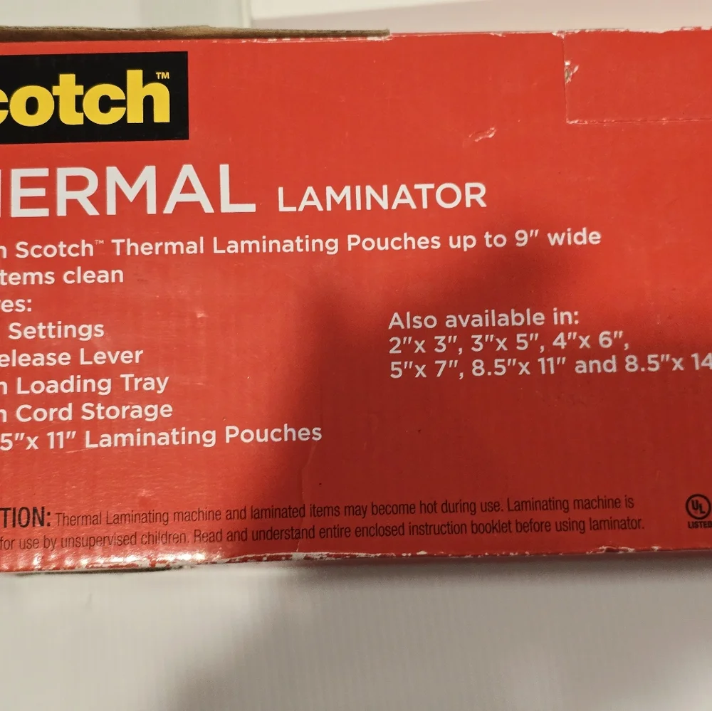 Scotch Thermal Laminator TL902 Compact Easy to Use for Home Office Classroom
