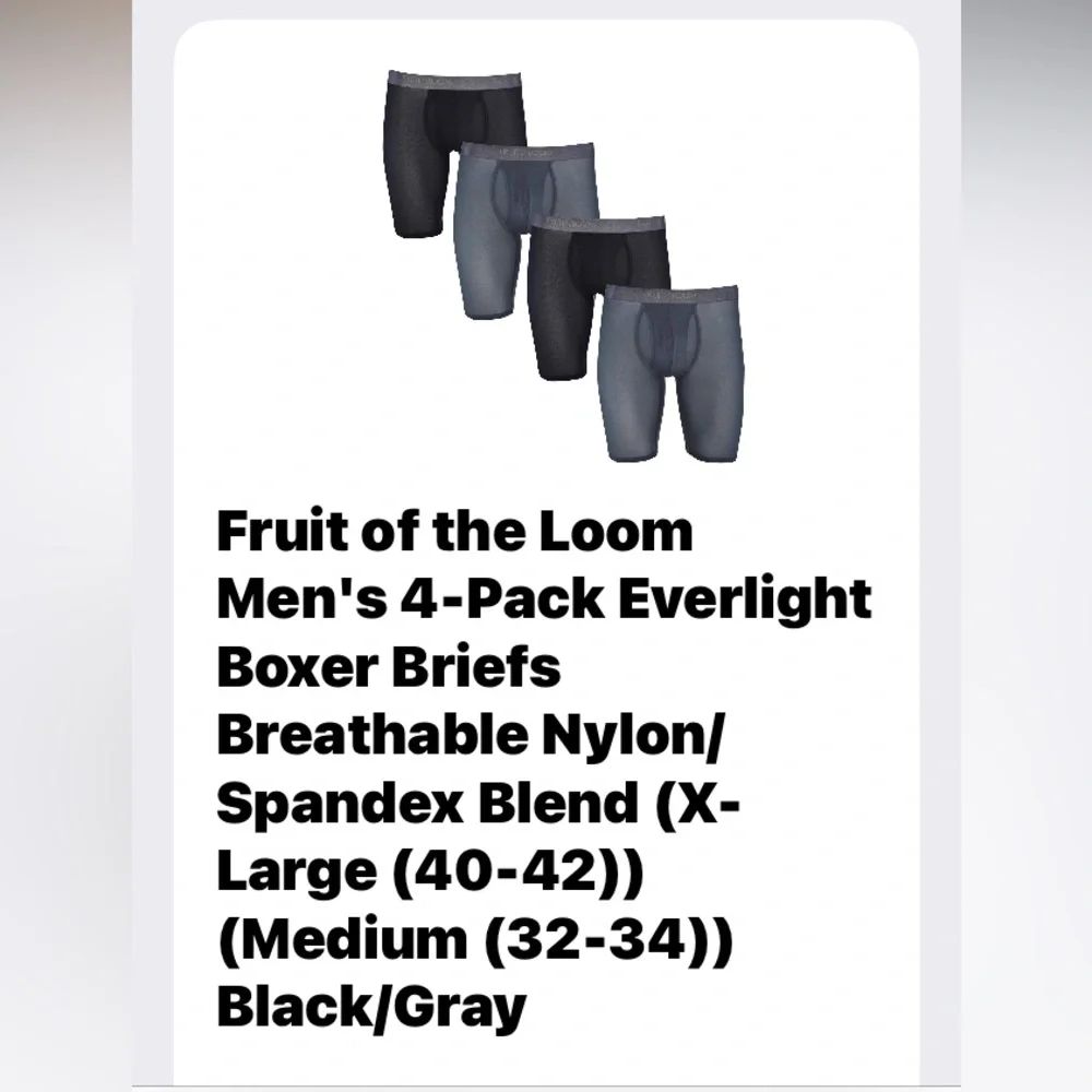 Fruit of the Loom spandex fruit