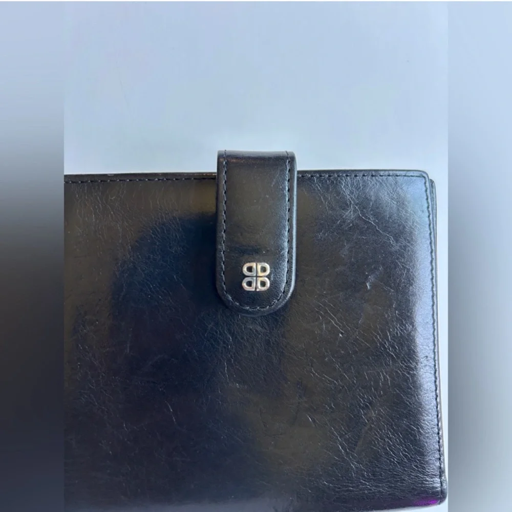 Bosca Men’s Black Leather Key & Card Holder