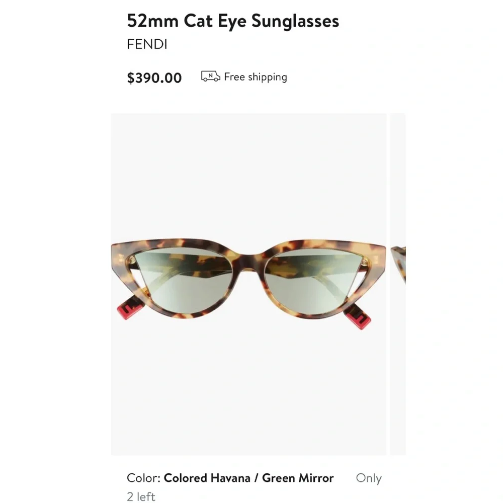 Fendi‎ Cat Eye Sunglasses