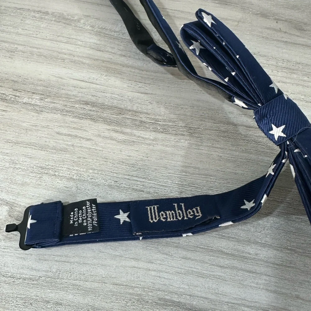 Navy Blue Star Bow Tie