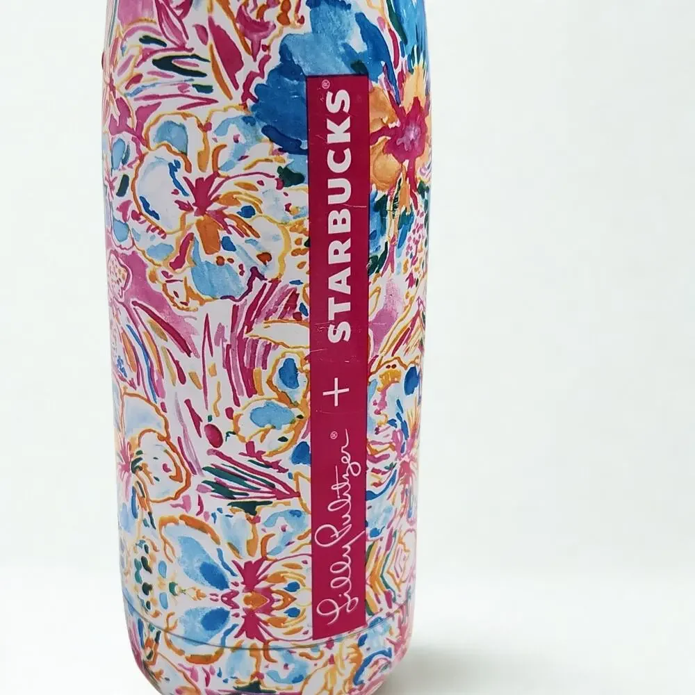 Starbucks x Lilly Pulitzer S’well Stainless Steel Bottle – Resort Escape Flora