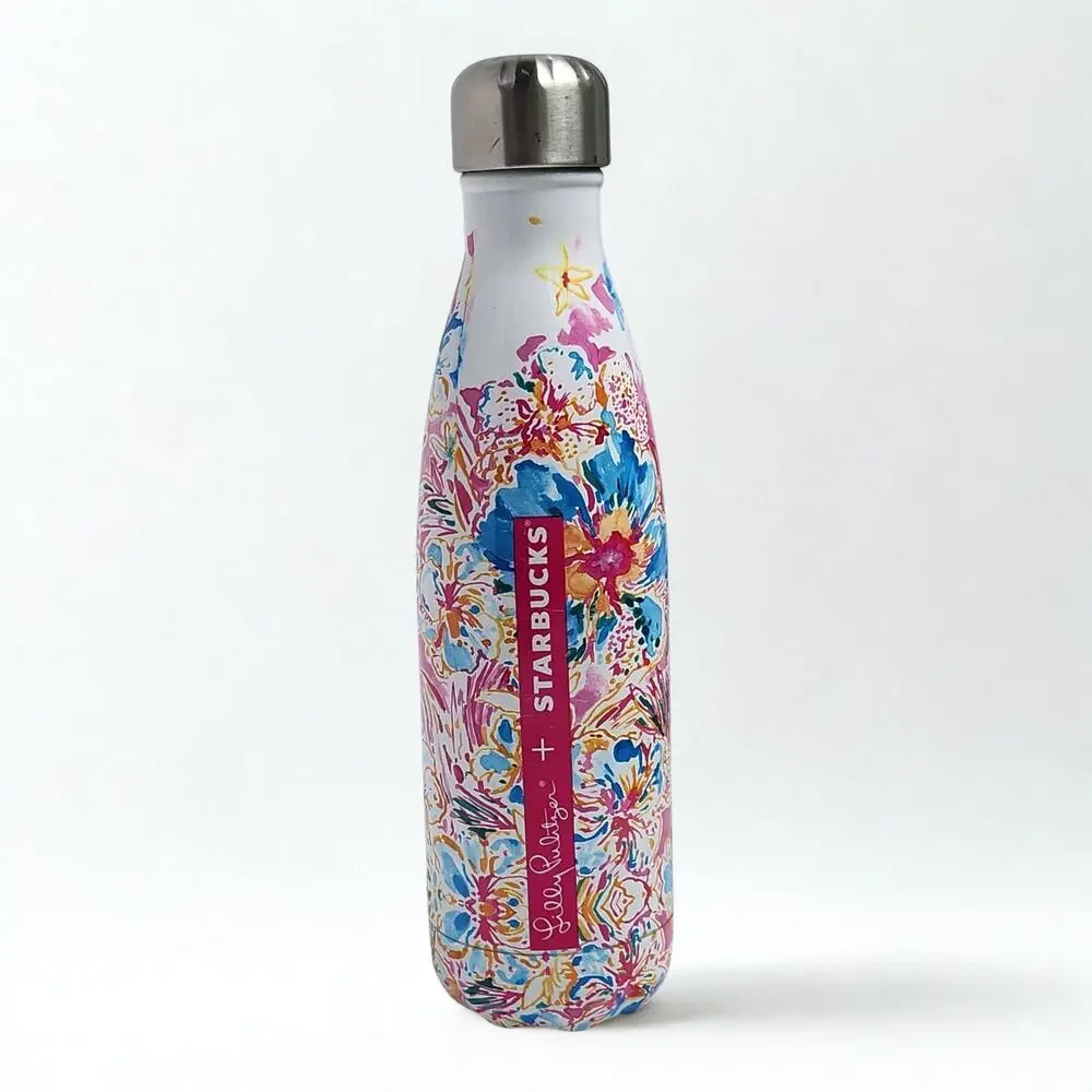 Starbucks x Lilly Pulitzer S’well Stainless Steel Bottle – Resort Escape Flora