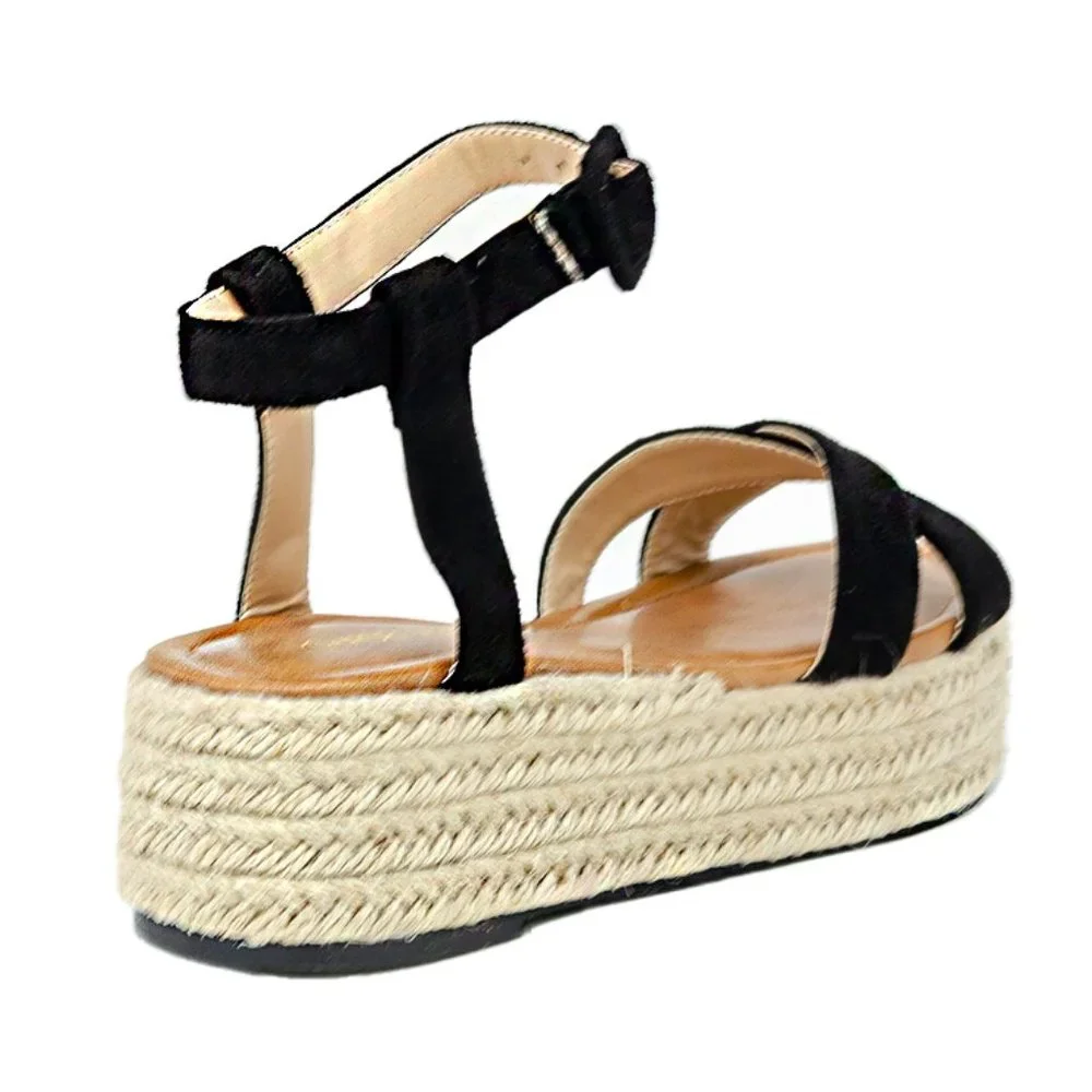 CHASE & CHLOE woven espadrille