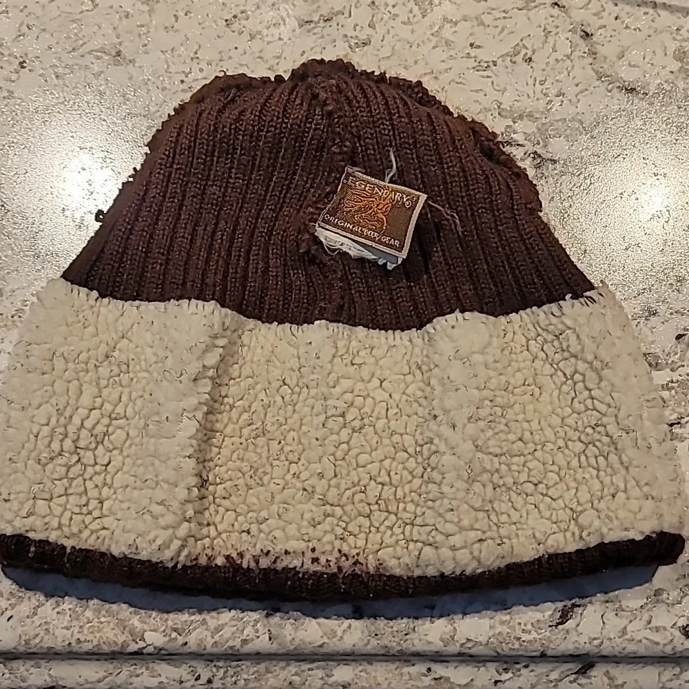 Original Deer Gear Brown Knit Beanie Hat